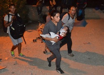 Pożar w obozie migrantów na Lesbos