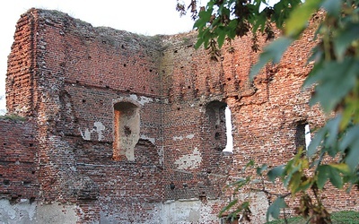 Ruiny zamku w Radzikach Dużych, z którymi wiążą się historie dawnych rodów i miejscowe legendy.