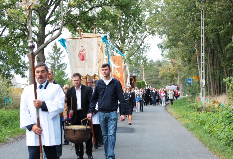 Powitanie ikony MB Częstochowskiej w Skułach