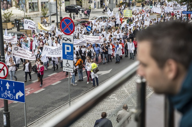 Protest służby zdrowia