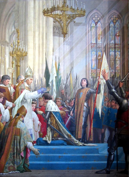 Jules Lenepveu 1819-1898, "Koronacja Karola VII", 1889-1890, Panteon, Paryż