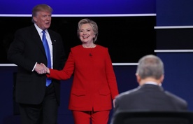 Ostre starcie Trumpa z Clinton