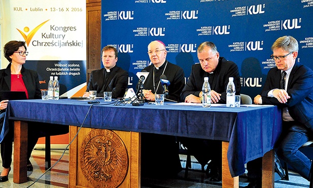 Konferencja prasowa przed V Kongresem Kultury Chrześcijańskiej na KUL