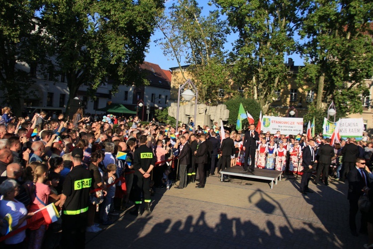 Spotkanie Prezydenta RP z mieszkańcami Strzelec Opolskich