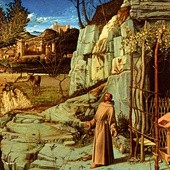 Giovanni Bellini
Św. Franciszek na pustyni 
olej i tempera na desce ok. 1480
Kolekcja Fricka, Nowy Jork