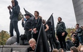 Czarny Marsz na ulicach Warszawy