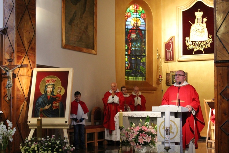 Pożegnanie kopii obrazu Matki Bożej w Korbielowie