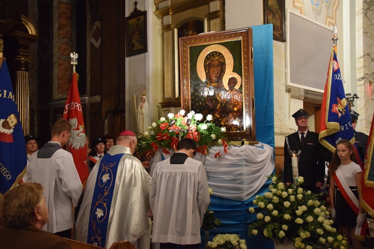 Powitanie ikony MB Częstochowskiej w Rzeczycy