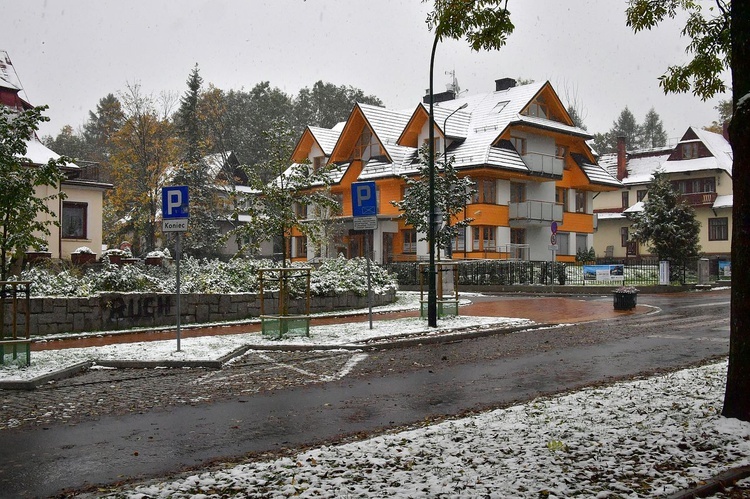 Pierwszy śnieg w Zakopanem 