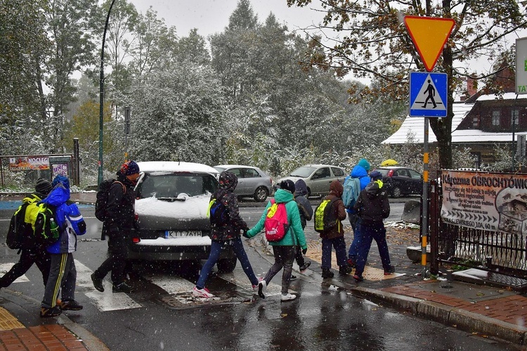 Pierwszy śnieg w Zakopanem 