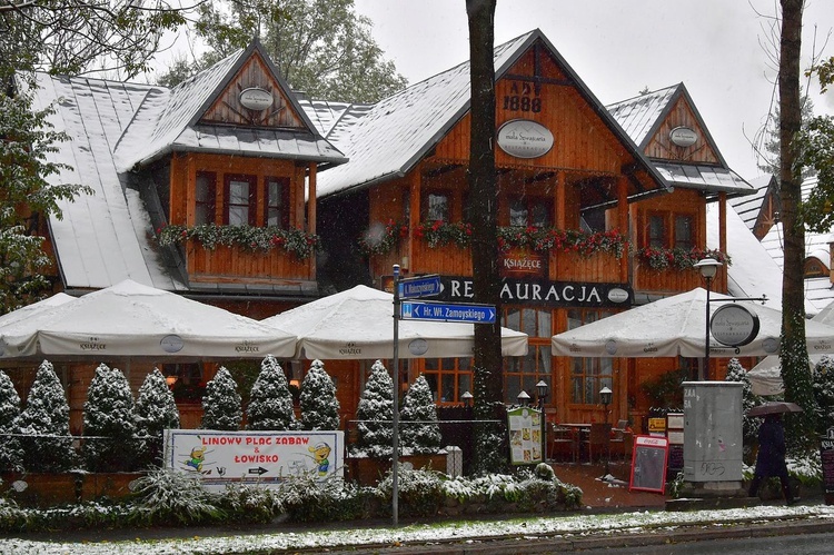 Pierwszy śnieg w Zakopanem 