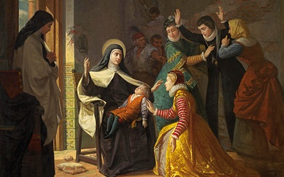 Luis de Madrazo y Kuntz
Pierwszy cud 
św. Teresy od Jezusa
olej na płótnie, 1855,
Muzeum Prado, Madryt