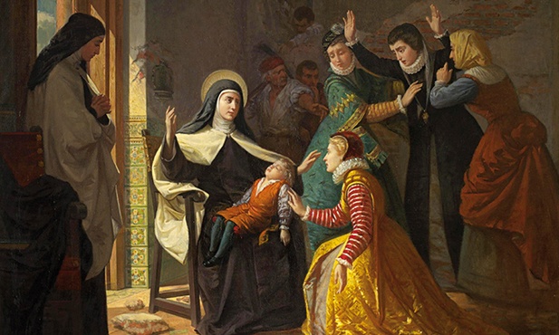 Luis de Madrazo y Kuntz
Pierwszy cud 
św. Teresy od Jezusa
olej na płótnie, 1855,
Muzeum Prado, Madryt