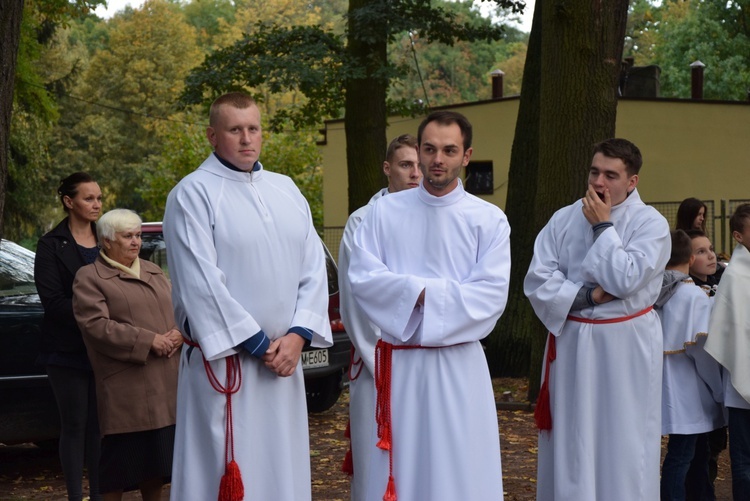 Powitanie ikony MB Częstochowskiej w Spale