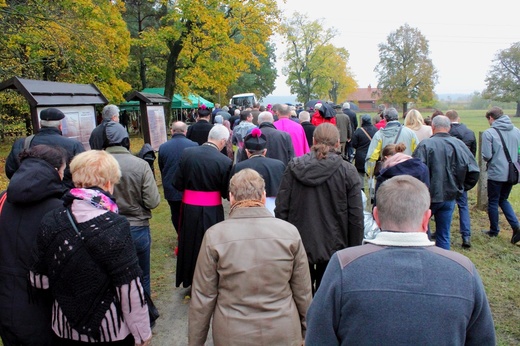 Powitanie abp. Józefa Górzyńskiego w Bałdach