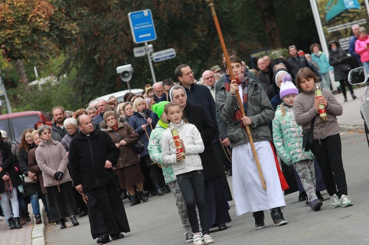 Procesja różańcowa w Krynicy-Zdroju