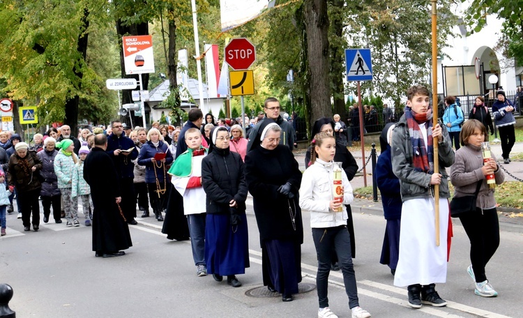 Procesja różańcowa w Krynicy-Zdroju