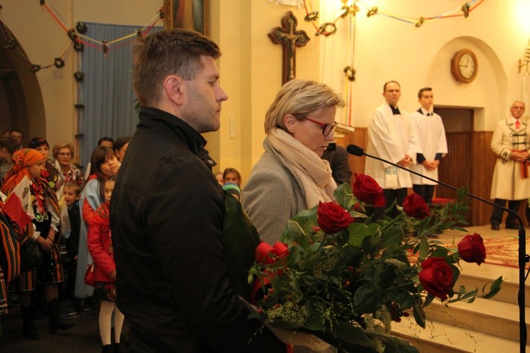 Powitanie ikony MB Częstochowskiej w Lubochni
