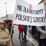 Protest przeciwko reformie edukacji