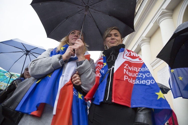 Protest przeciwko reformie edukacji