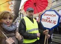 Protest przeciwko reformie edukacji