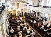 Ekumeniczne nabożeństwo w kościele Zbawiciela w Tarnowskich Górach odprawione 20.07.2014.