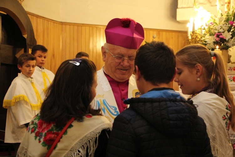 Powitanie ikony MB Częstochowskiej w Białyninie