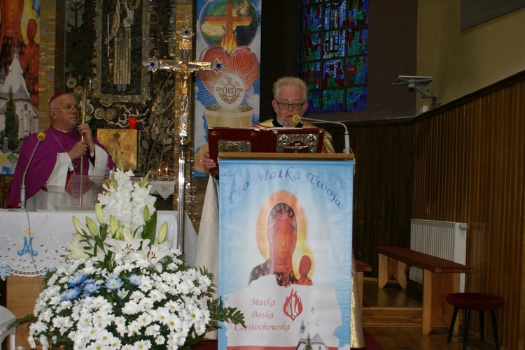 Powitanie ikony MB Częstochowskiej w Cielądzu