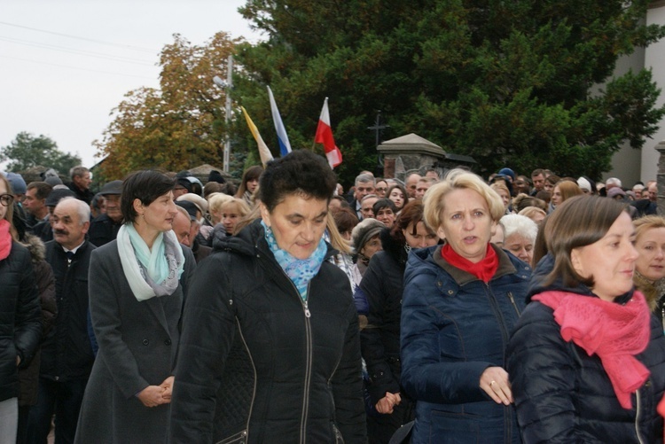 Powitanie ikony MB Częstochowskiej w Cielądzu