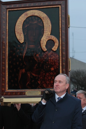 Powitanie ikony MB Częstochowskiej w Rawie Mazowieckiej