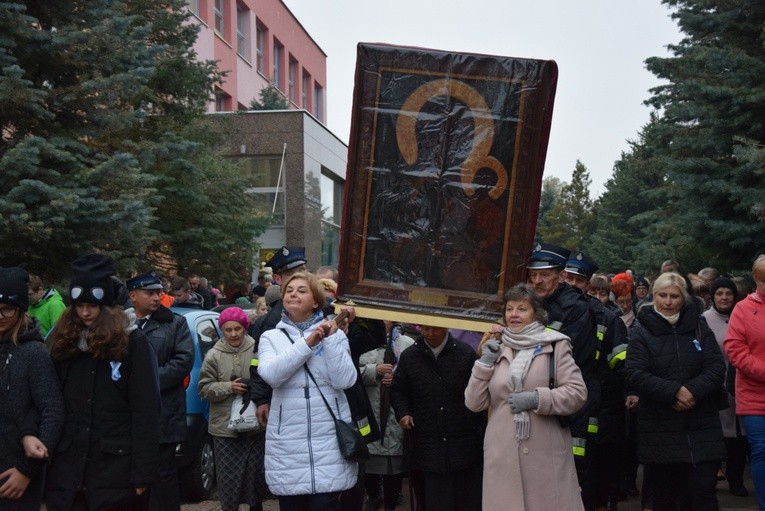 Powitanie ikony MB Częstochowskiej na Sójczym Wzgórzu