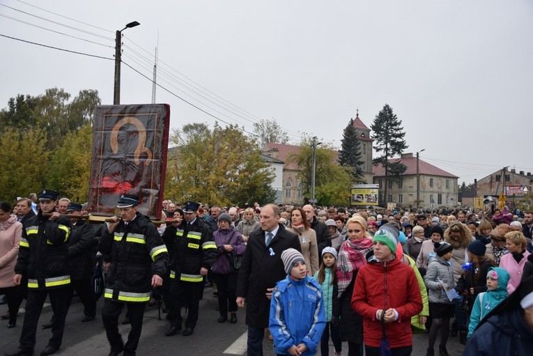 Powitanie ikony MB Częstochowskiej na Sójczym Wzgórzu