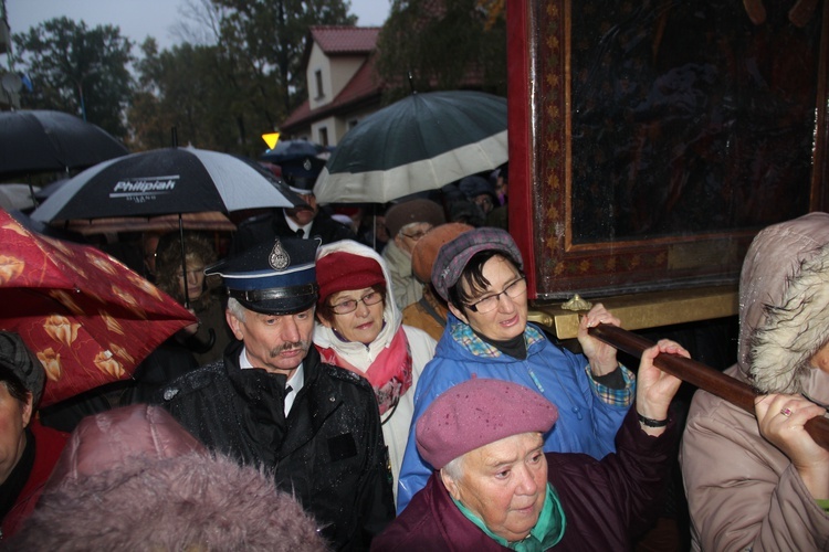 Powitanie ikony MB Częstochowskiej w parafii św. Jakuba w Skierniewicach