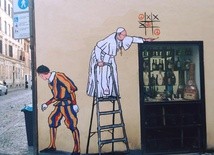 Mural z Franciszkiem powinien zostać