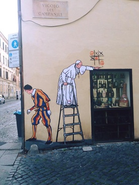 Mural z Franciszkiem powinien zostać