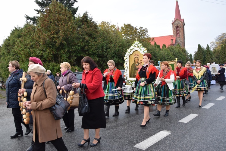 Powitanie ikony MB Częstochowskiej w Lipcach Reymontowskich