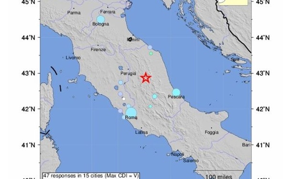 Trzęsienie ziemi w środkowych Włoszech