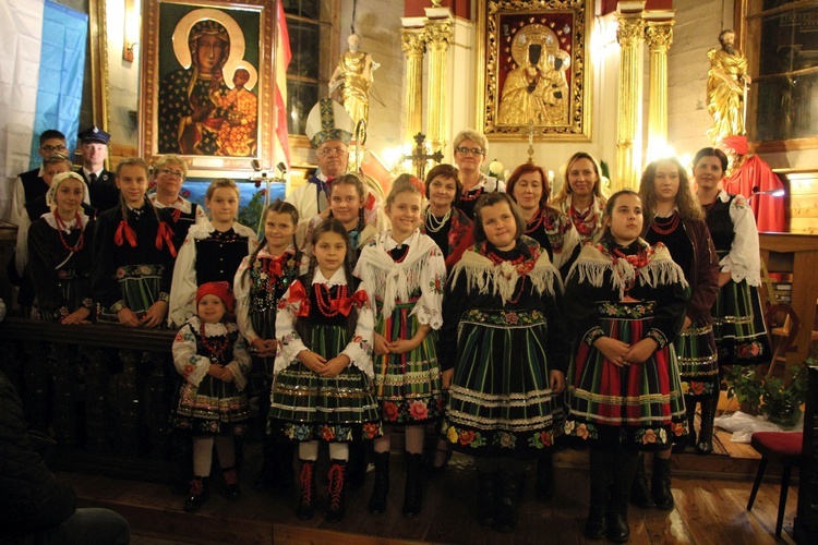 Powitanie ikony MB Częstochowskiej w Słupi