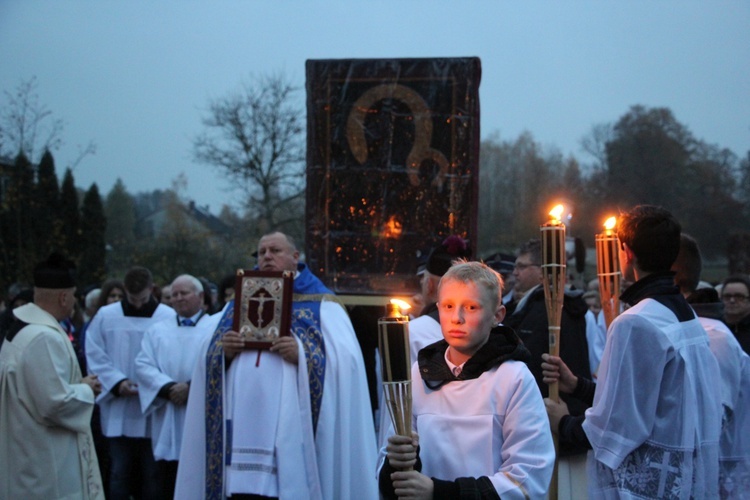 Powitanie ikony MB Częstochowskiej w Starej Rawie