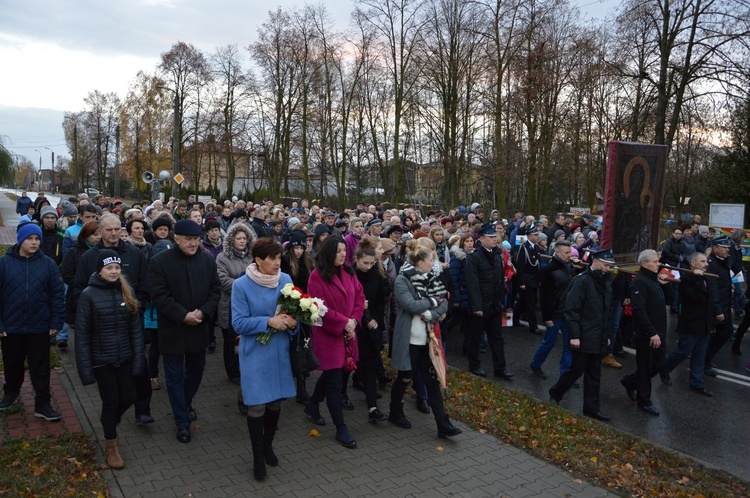 Powitanie ikony MB Częstochowskiej w Skierniewicach - Rawce