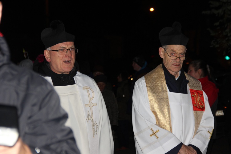 Powitanie ikony MB Częstochowskiej w parafii św. Stanisława w Skierniewicach