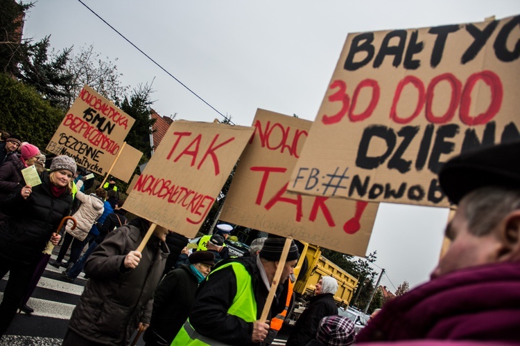 Blokada ulicy Bałtyckiej