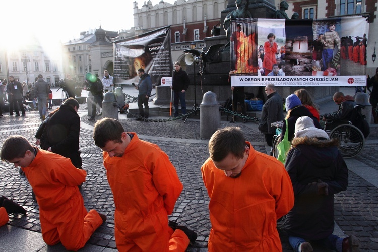 Flash mob w obronie prześladowanych chrześcijan 2016