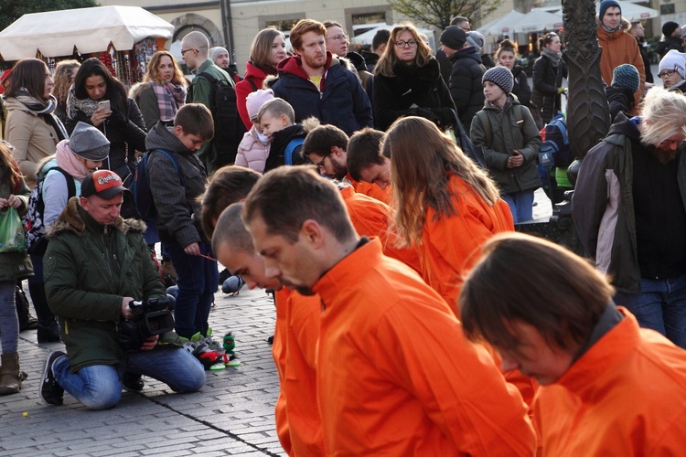 Flash mob w obronie prześladowanych chrześcijan 2016