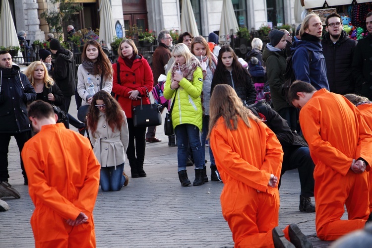 Flash mob w obronie prześladowanych chrześcijan 2016