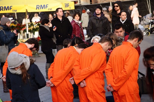 Flash mob w obronie prześladowanych chrześcijan 2016