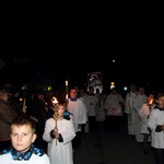 Powitanie ikony MB Częstochowskiej w parafii Miłosierdzia Bożego w Skierniewicach