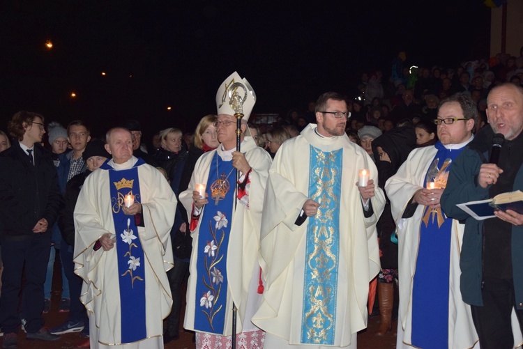 Powitanie ikony MB Częstochowskiej w parafii Najświętszego Serca Pana Jezusa w Skierniewicach