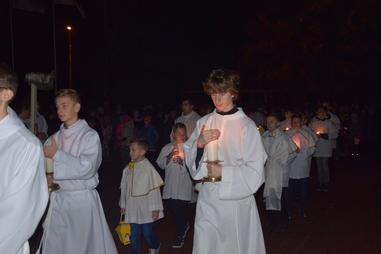 Powitanie ikony MB Częstochowskiej w parafii Najświętszego Serca Pana Jezusa w Skierniewicach