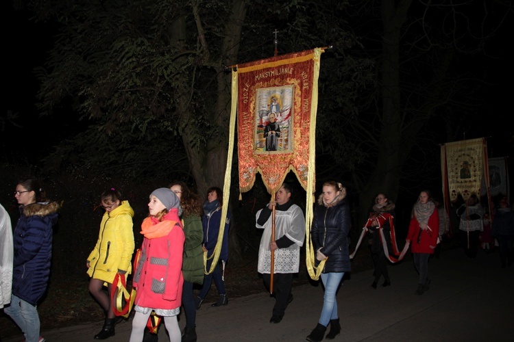 Powitanie ikony MB Częstochowskiej w parafii Grzymkowice-Byki